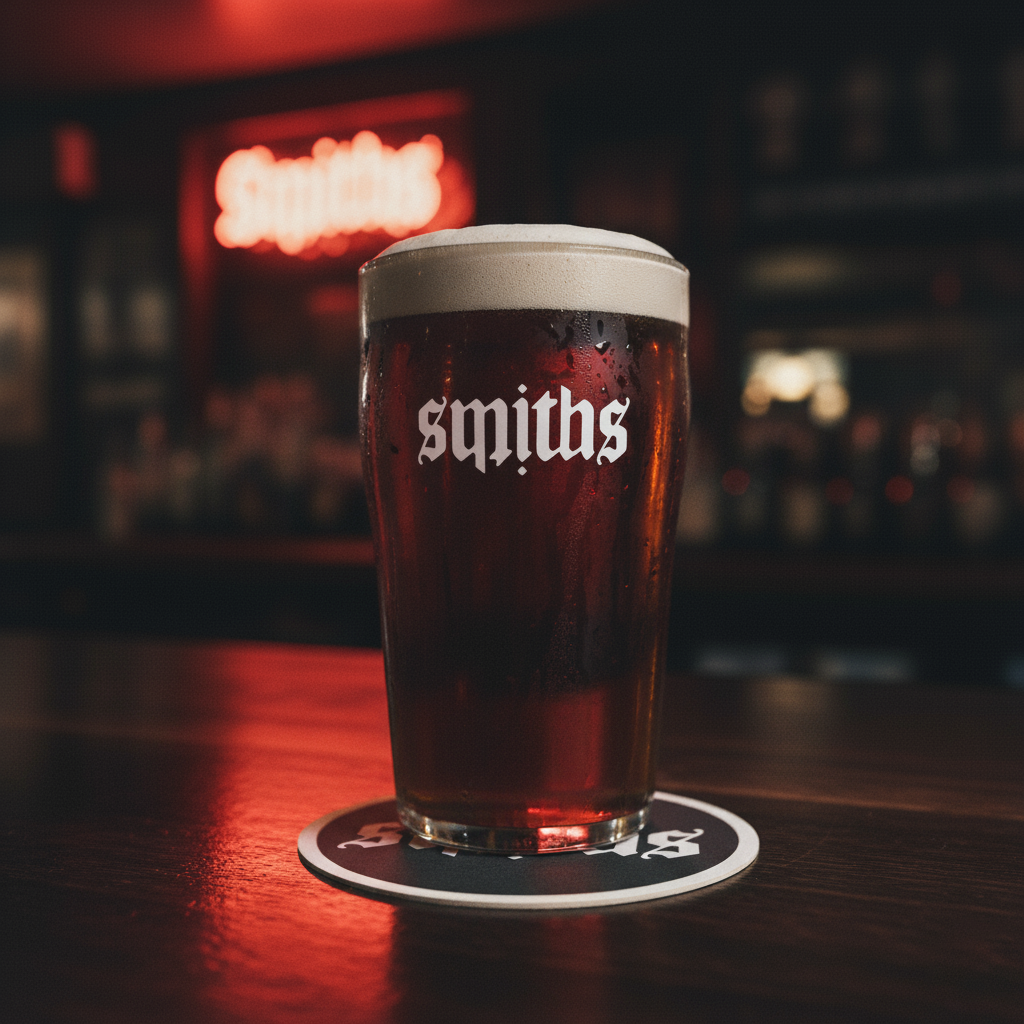 Smiths Craft Beer House branded beer glass